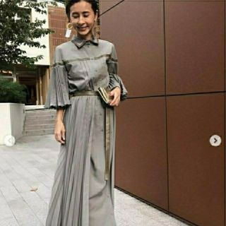 アメリヴィンテージ(Ameri VINTAGE)のAmeri VINTAGE  PLEATS BELT LAYERED DRESS(ロングワンピース/マキシワンピース)