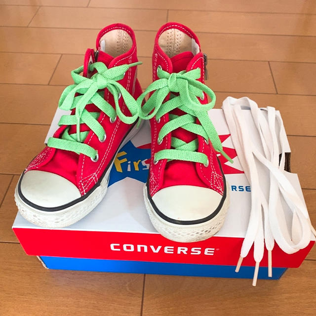 CONVERSE(コンバース)の【コンバース】ハイカット スニーカー(17.0) 赤RED キッズ/ベビー/マタニティのキッズ靴/シューズ(15cm~)(スニーカー)の商品写真