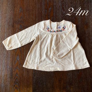 プチバトー(PETIT BATEAU)のプチバトー  24m 86㎝ カットソー 刺繍(シャツ/カットソー)