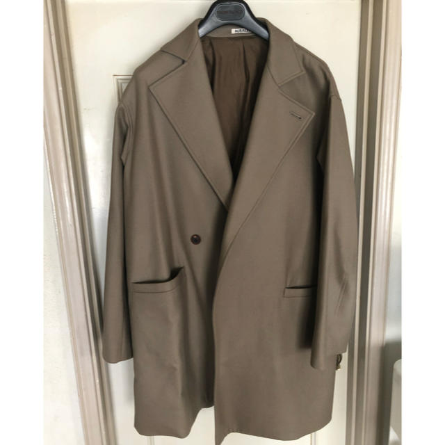 COMOLI(コモリ)のAURALEE LIGHT MELTON OVER COAT コート　チェスター メンズのジャケット/アウター(チェスターコート)の商品写真