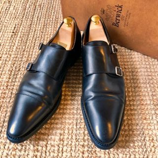 クロケットアンドジョーンズ(Crockett&Jones)の定価3.2万 バーウィック ダブルモンク 2431 ビジネスシューズ(ドレス/ビジネス)