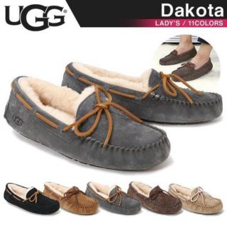 アグ(UGG)のUGG ダコタ グレー 新品(スリッポン/モカシン)