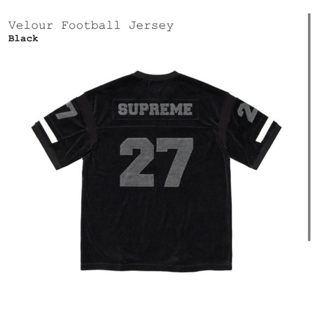 Supreme Velour Football Jersey Black XL