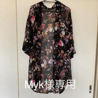 シフォン ロングカーディガン(カーディガン)