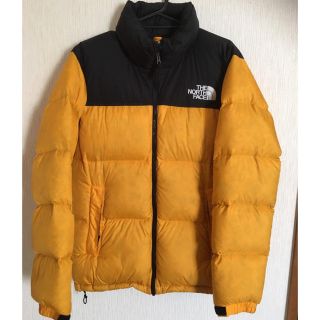 ザノースフェイス(THE NORTH FACE)の美品 L ヌプシ ジニアオレンジ 2017 north face(ダウンジャケット)