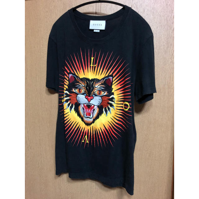 国内正規 gucci グッチ ミーヤキャット刺繍 Tシャツ XS 【アウトレット