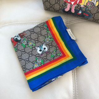 グッチ(Gucci)のりぃこ様ご専用【美品】GUCCI ヒグチユウコ スカーフ(バンダナ/スカーフ)