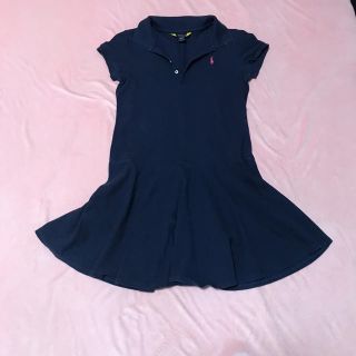 ポロラルフローレン(POLO RALPH LAUREN)のお値下げ　ラルフローレン　ネイビー　ポロシャツワンピース  150 used(ミニワンピース)