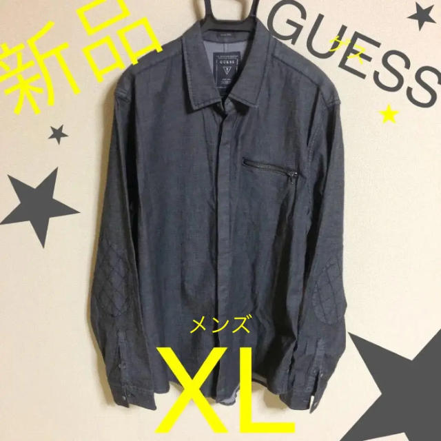 GUESS(ゲス)の未使用⭐️【人気‼️GUESS】シャツ XL メンズ ゲス トップス メンズのトップス(Tシャツ/カットソー(七分/長袖))の商品写真