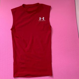 アンダーアーマー(UNDER ARMOUR)のUNDER ARMOUR  メンズトップス　xs  RED(ウェア)