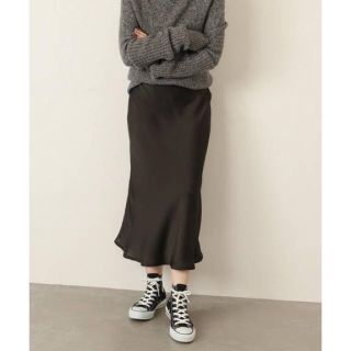 プラージュ(Plage)のyk様専用 Plage 18aw サテンマーメイドスカート◆ ブラック(ひざ丈スカート)