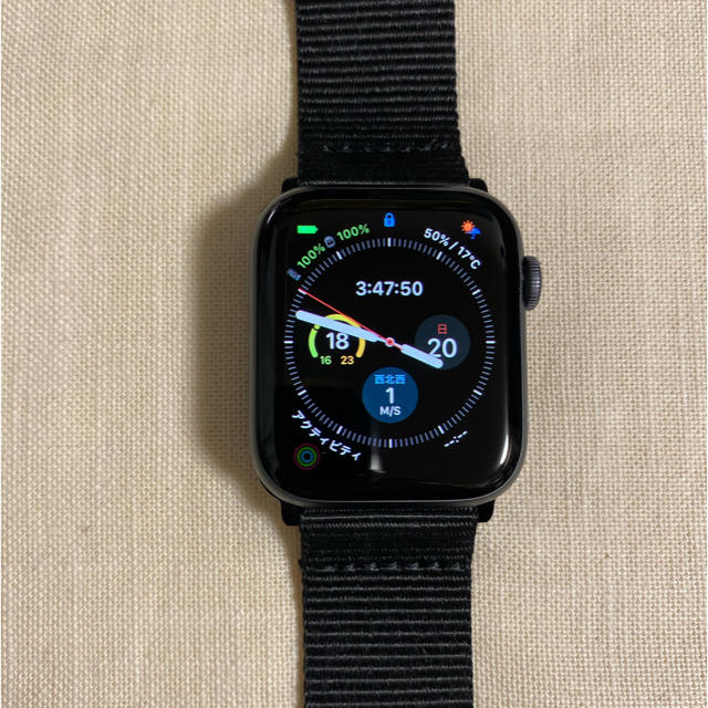 Apple Watch(アップルウォッチ)のApple Watch 4 44mm  オマケ多数シュピゲン謹製 メンズの時計(腕時計(デジタル))の商品写真