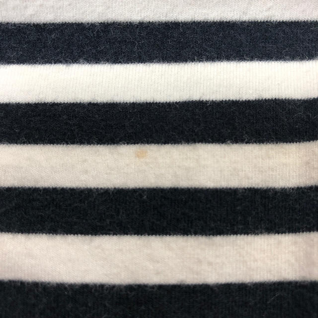 MARY QUANT(マリークワント)のマリークワントボーダーカットソーロングTシャツ 黒×白 日本製 レディースのトップス(カットソー(長袖/七分))の商品写真