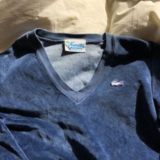 ラコステ(LACOSTE)のvintage ラコステ　ベロアトップス(カットソー(長袖/七分))