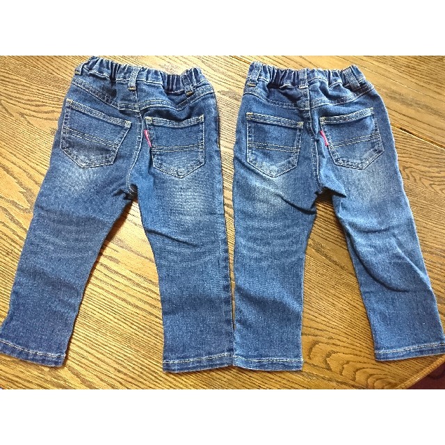 Branshes(ブランシェス)のbranshes デニム 90サイズ 二本セット キッズ/ベビー/マタニティのキッズ服男の子用(90cm~)(パンツ/スパッツ)の商品写真