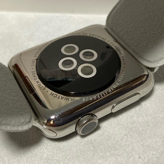 Apple Watch(アップルウォッチ)のApple Watch（第 1 世代）42mm ステンレス 純正ミラネーゼループ スマホ/家電/カメラのスマートフォン/携帯電話(その他)の商品写真