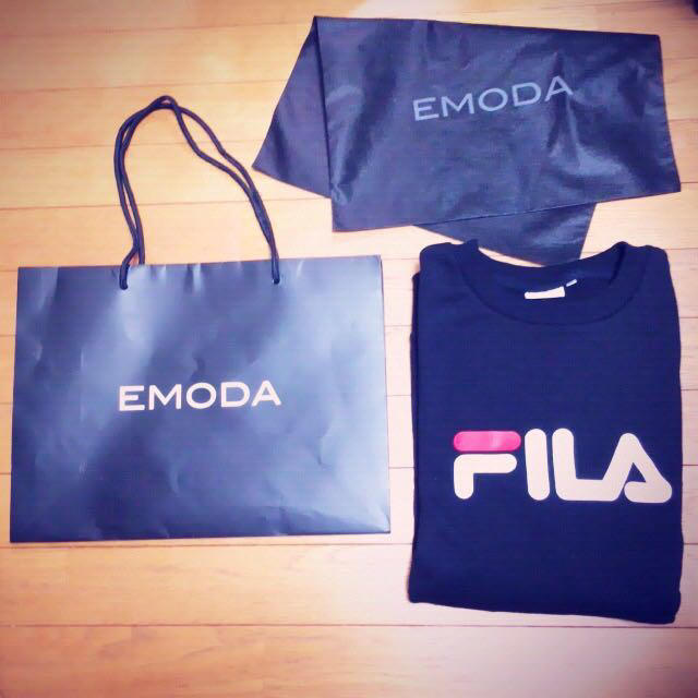 EMODA(エモダ)のEMODA×FILA トレーナー レディースのトップス(トレーナー/スウェット)の商品写真