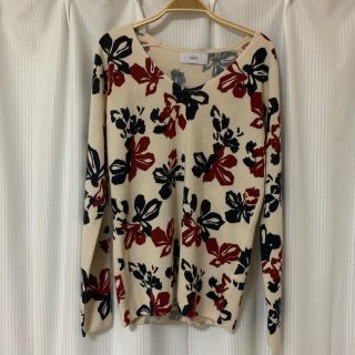 アズールバイマウジー(AZUL by moussy)の【used】フラワープリントトップス(カットソー(長袖/七分))