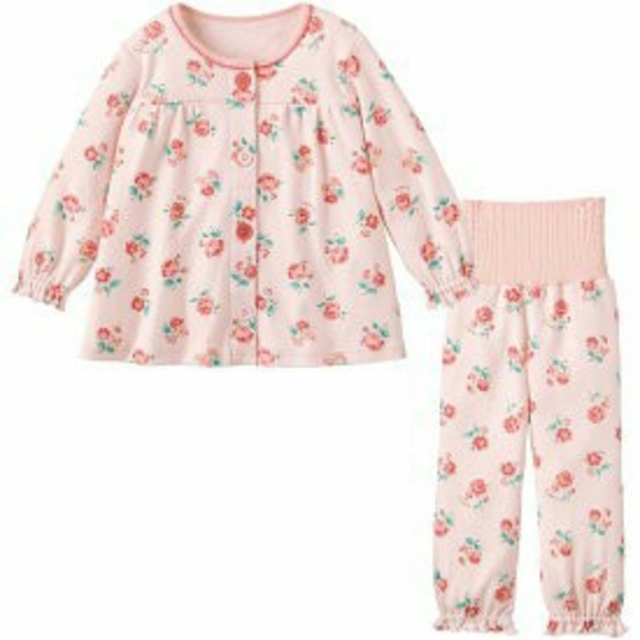 Combi mini(コンビミニ)の110 コンビミニ 花柄パジャマ　ピンク キッズ/ベビー/マタニティのキッズ服女の子用(90cm~)(パジャマ)の商品写真