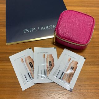 エスティローダー(Estee Lauder)の（新品未使用）【Estée Lauder】ミニポーチ（ファンデサンプル付き）(ポーチ)