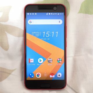 ハリウッドトレーディングカンパニー(HTC)のHTC10 HTV32 カメリアレッド(スマートフォン本体)