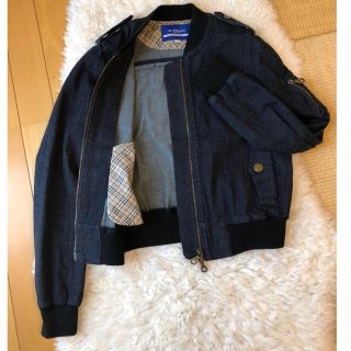 バーバリーブルーレーベル(BURBERRY BLUE LABEL)の美品本物バーバリーブルーレーベル上質コットンデニムブルゾン♫(ブルゾン)