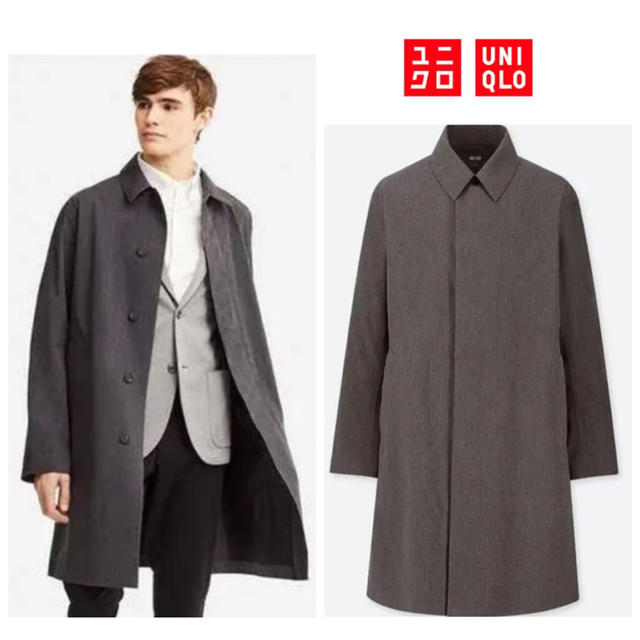 ユニクロU ブロックテックコート L ブラック 黒 ユニクロユー UNIQLO