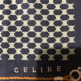 セリーヌ(celine)の★未使用品セリーヌ日本製大判ロゴ刺繍ハンカチ★(ハンカチ)