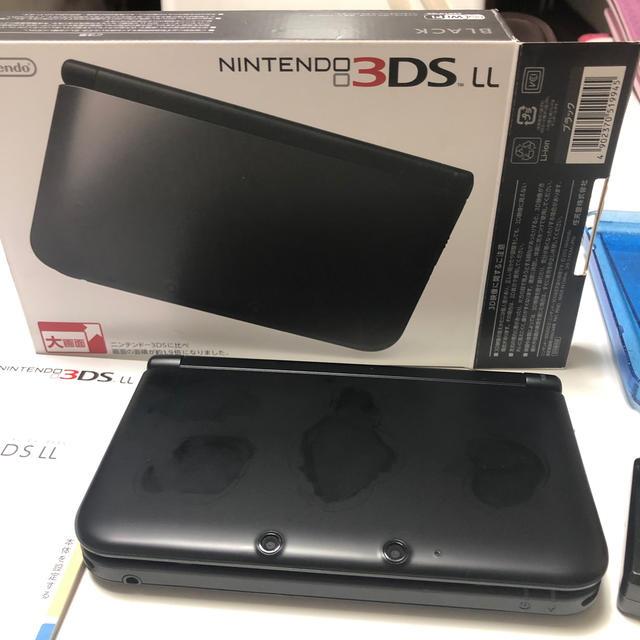 ニンテンドー3DS(ニンテンドー3DS)の中古ニンテンドー3DS LL ブラック エンタメ/ホビーのゲームソフト/ゲーム機本体(携帯用ゲーム機本体)の商品写真