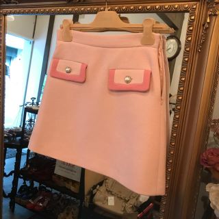 ミュウミュウ(miumiu)のmiu miu ミュウミュウ スカート ピンク(ミニスカート)