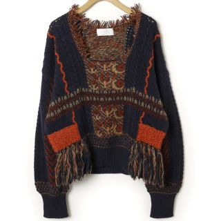 マメ(mame)の【美品】2018 aw mame Knit Ethnic Sweater ニット(ニット/セーター)