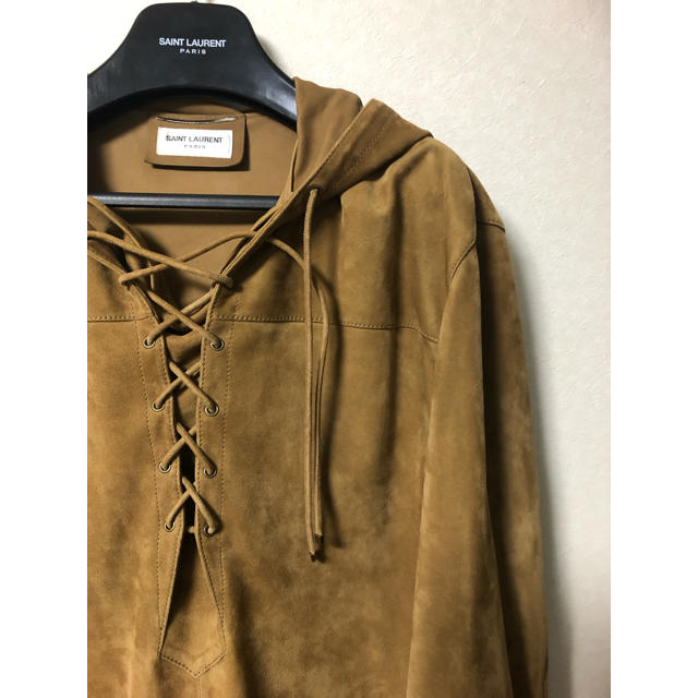 Saint Laurent(サンローラン)のサンローランパリ レザー ジャケット パーカー ライダース l01 セリーヌ メンズのジャケット/アウター(レザージャケット)の商品写真