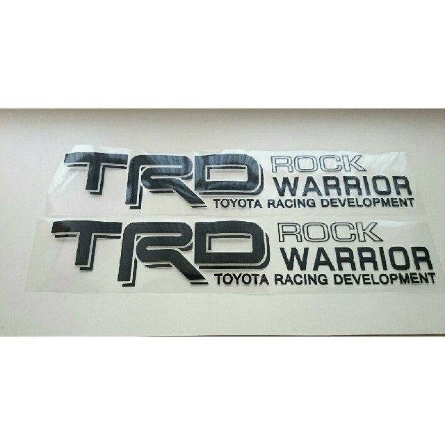 【おまけ付き】TRD ROCK WARRIOR ステッカー2枚セット 自動車/バイクの自動車(車外アクセサリ)の商品写真