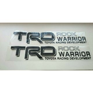 【おまけ付き】TRD ROCK WARRIOR ステッカー2枚セット(車外アクセサリ)