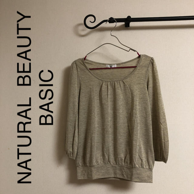 NATURAL BEAUTY BASIC(ナチュラルビューティーベーシック)のレディーストップス カットソーブラウス レディースのトップス(シャツ/ブラウス(長袖/七分))の商品写真