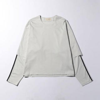 ジエダ(Jieda)のJieDa LAYERED T-SHIRT ライトグレー サイズ1(Tシャツ/カットソー(七分/長袖))