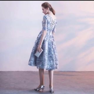 ジルスチュアート(JILLSTUART)のバタフライ モチーフ レース フレア ミディ ワンピース(ひざ丈ワンピース)