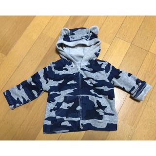 ベビーギャップ(babyGAP)のbaby GAP くま耳　迷彩パーカー　裏フリース(トレーナー)