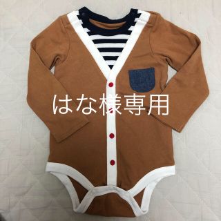 エフオーキッズ(F.O.KIDS)の重ね着風　セットアップ&フォレスト柄パンツ(ロンパース)