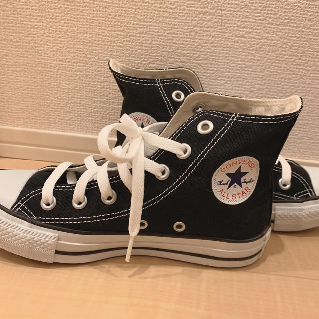 CONVERSE(コンバース)のコンバース ハイカット黒 新品 レディースの靴/シューズ(スニーカー)の商品写真