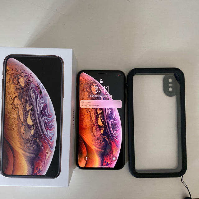 <値下げ>　iPhone XS ゴールド64GB SIMフリーシャッター音無し