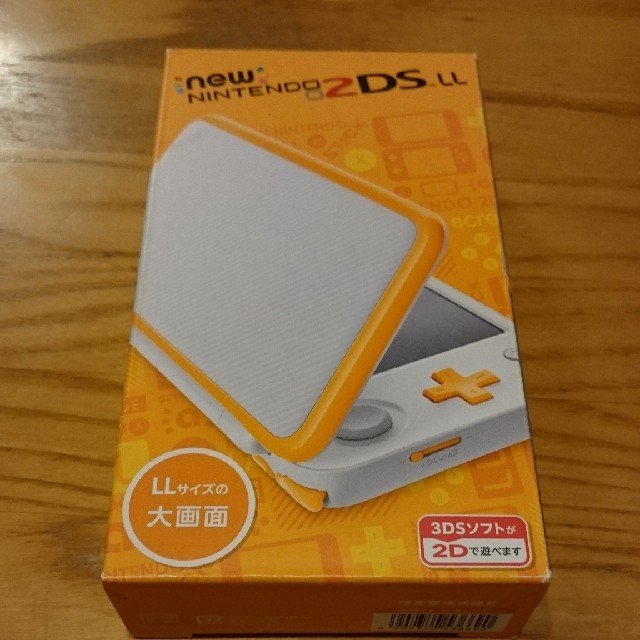 Newニンテンドー2DS LL　ホワイト×オレンジゲームソフト/ゲーム機本体