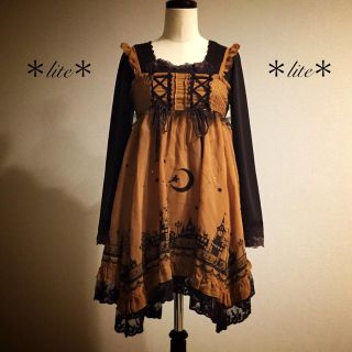 アクシーズファム(axes femme)のカボチャ色ハロウィン2wayワンピース(ミニワンピース)