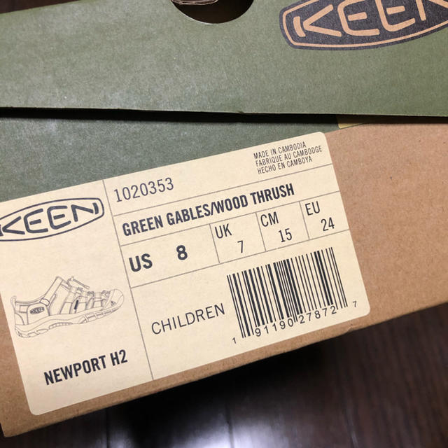 KEEN(キーン)の【新品】KEEN 15cmと18.5cmあり。1足の価格です。 キッズ/ベビー/マタニティのキッズ靴/シューズ(15cm~)(サンダル)の商品写真