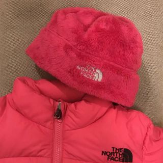 ザノースフェイス(THE NORTH FACE)のノースフェイス  キッズ 帽子 Sサイズ ピンク(帽子)