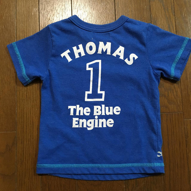 機関車 トーマス Tシャツ サイズ80 ブルー キッズ/ベビー/マタニティのキッズ服男の子用(90cm~)(Tシャツ/カットソー)の商品写真