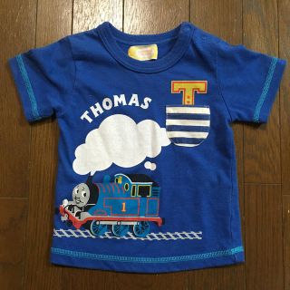 機関車 トーマス Tシャツ サイズ80 ブルー(Tシャツ/カットソー)