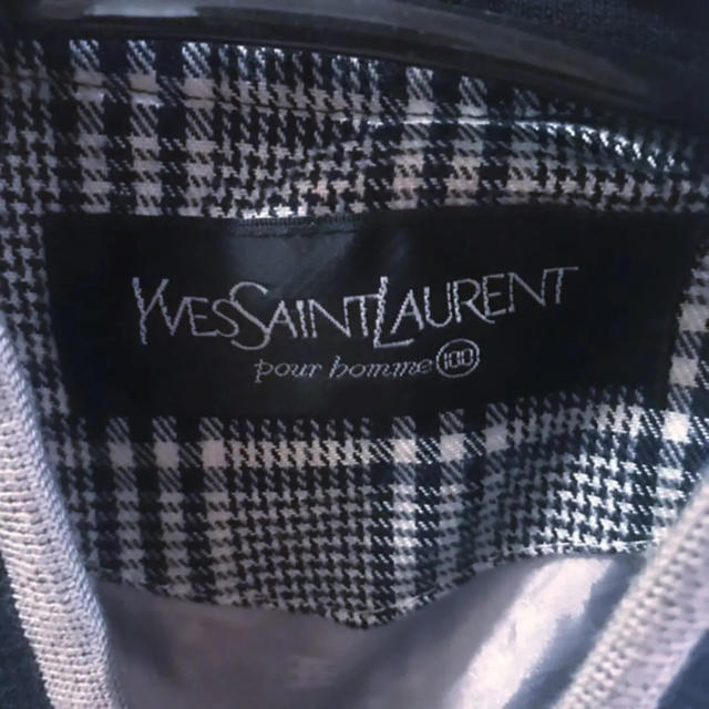 Saint Laurent(サンローラン)のあやかさん専用 イブサンローラン  グレンチェック ブルゾン スイングトップ  メンズのジャケット/アウター(ブルゾン)の商品写真