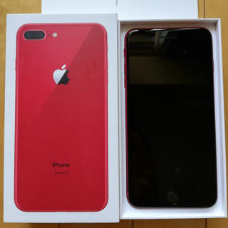 アイフォーン(iPhone)の美品✩iPhone8plus 64GB productred赤(スマートフォン本体)