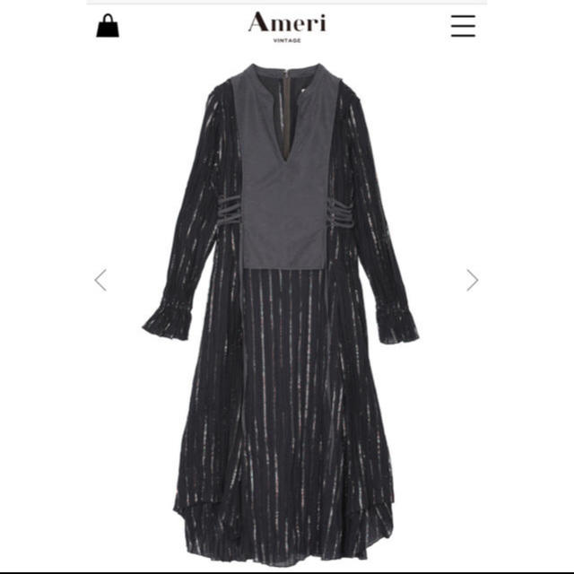 Ameri VINTAGE(アメリヴィンテージ)のWASHI LAYERED DRESS レディースのワンピース(ロングワンピース/マキシワンピース)の商品写真